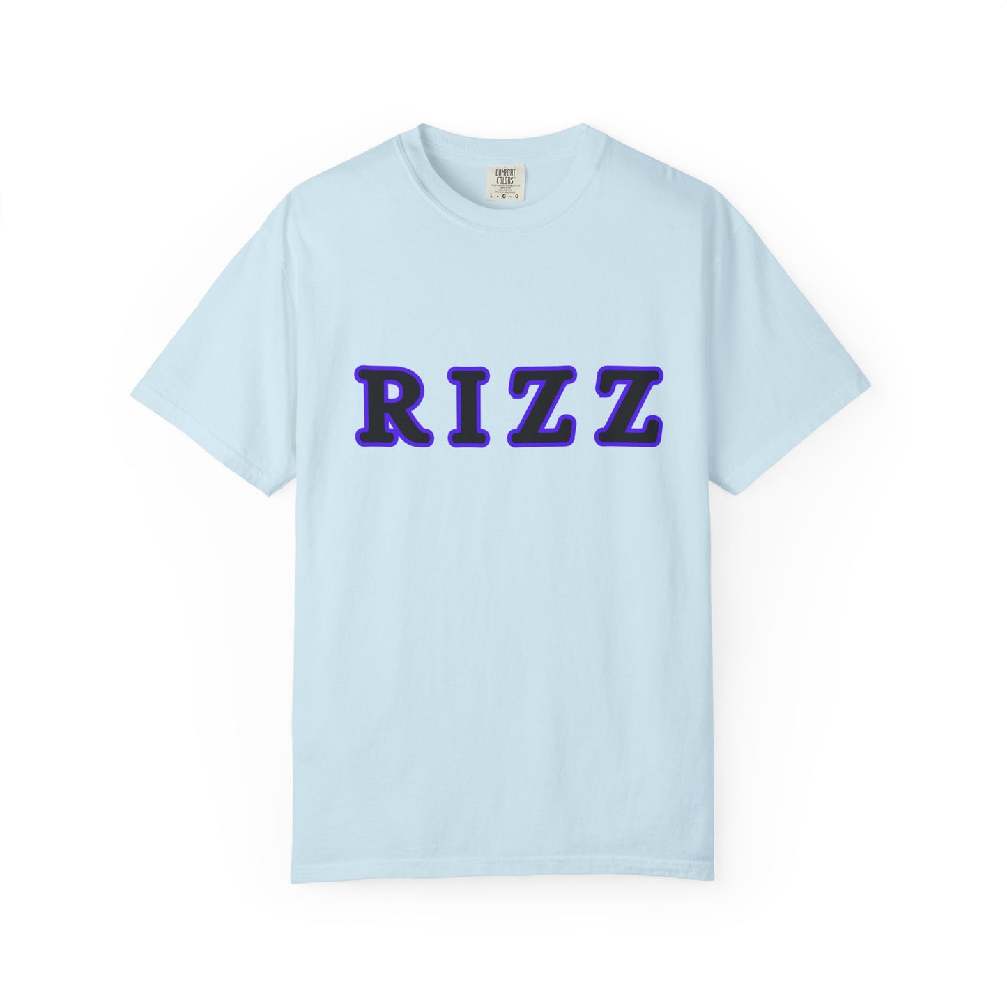 "RIZZ"  our custom designed Unisex T-shirt  with front and back graphics. A Trendy Acronym Tee that is sure to get attention!
