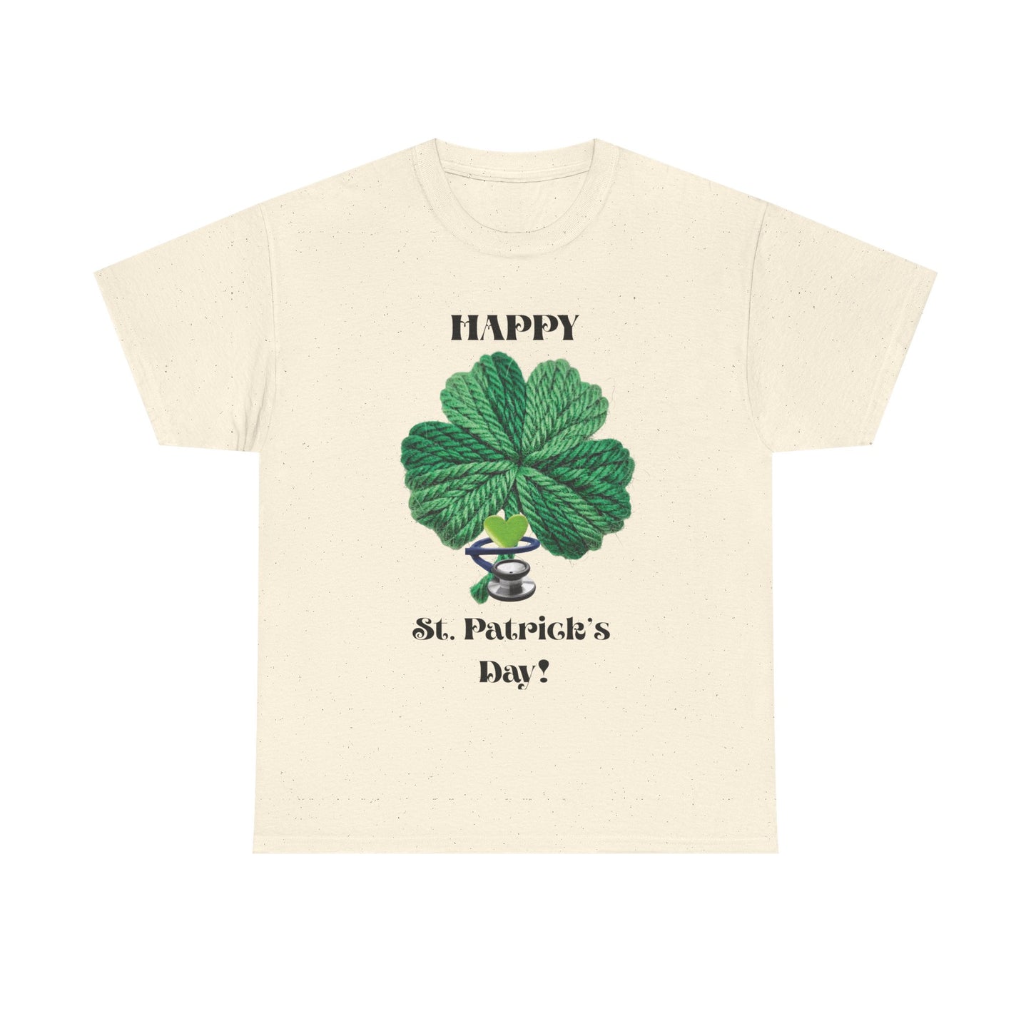 St. Patrick's Day Trendy Shamrock Unisex Tee — "Happy St. Patrick's Day!" (Health Care Professionals)