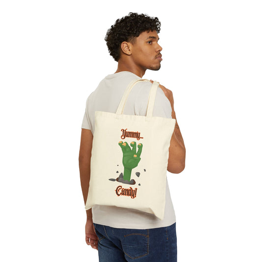 "Yummy Candy" Zombie Tote Bag  Reusable Halloween  Trick or Treat Bag