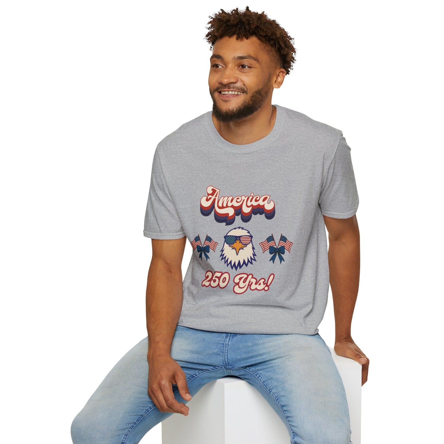 Retro Eagle 4th of July Patriotic T-Shirt — America 250 Years Tee