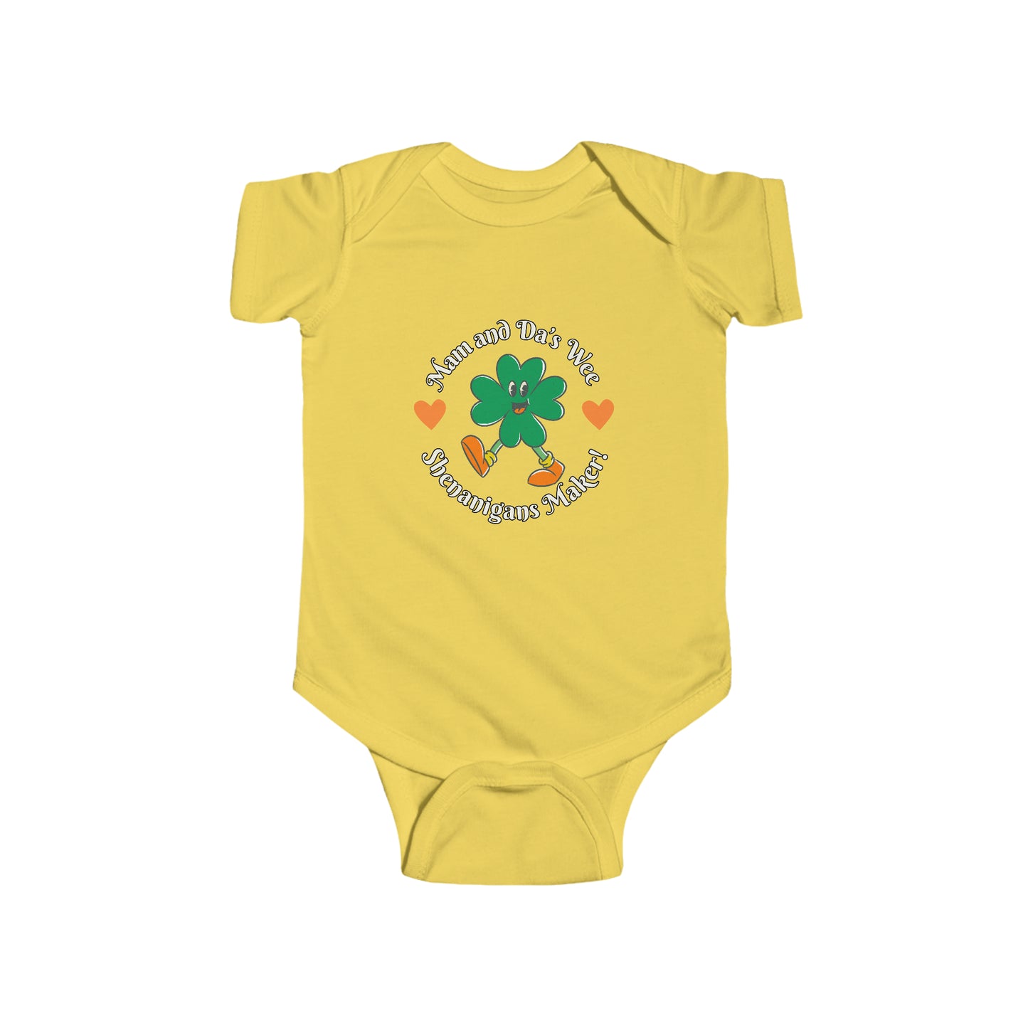 "Mam And Da's Wee Shenanigans's Maker" Fine Jersey Bodysuit