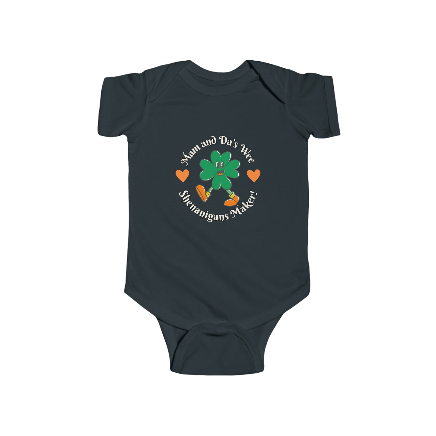 "Mam And Da's Wee Shenanigans's Maker" Fine Jersey Bodysuit