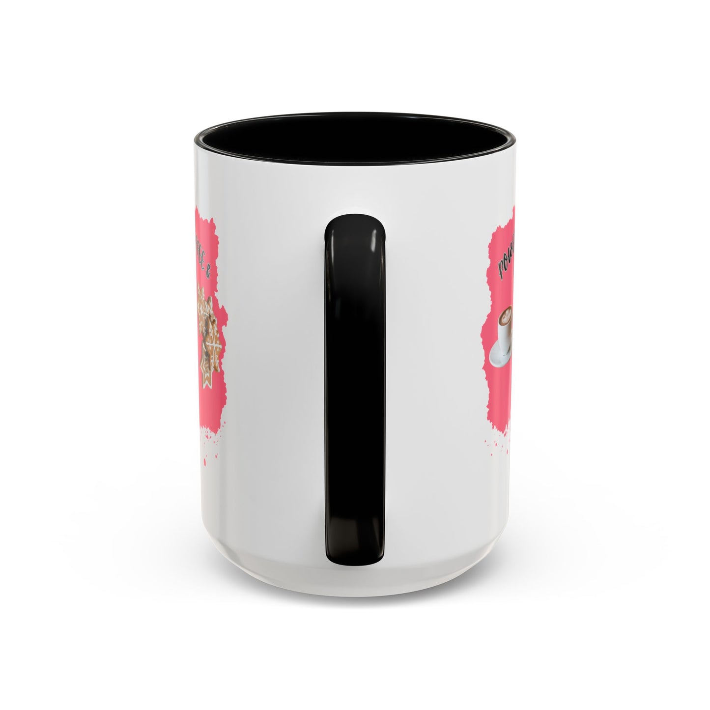 "Powered By Coffee & Christmas Spirit!" Accent Coffee Mug (11oz & 15oz)