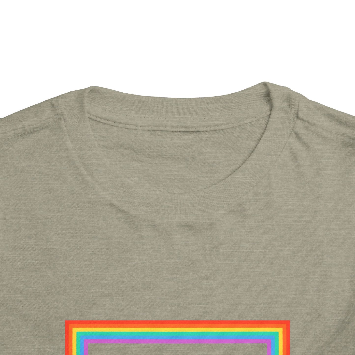Cute "Starfish Toddler Tee" — Colorful Rainbow Frame Kids Shirt
