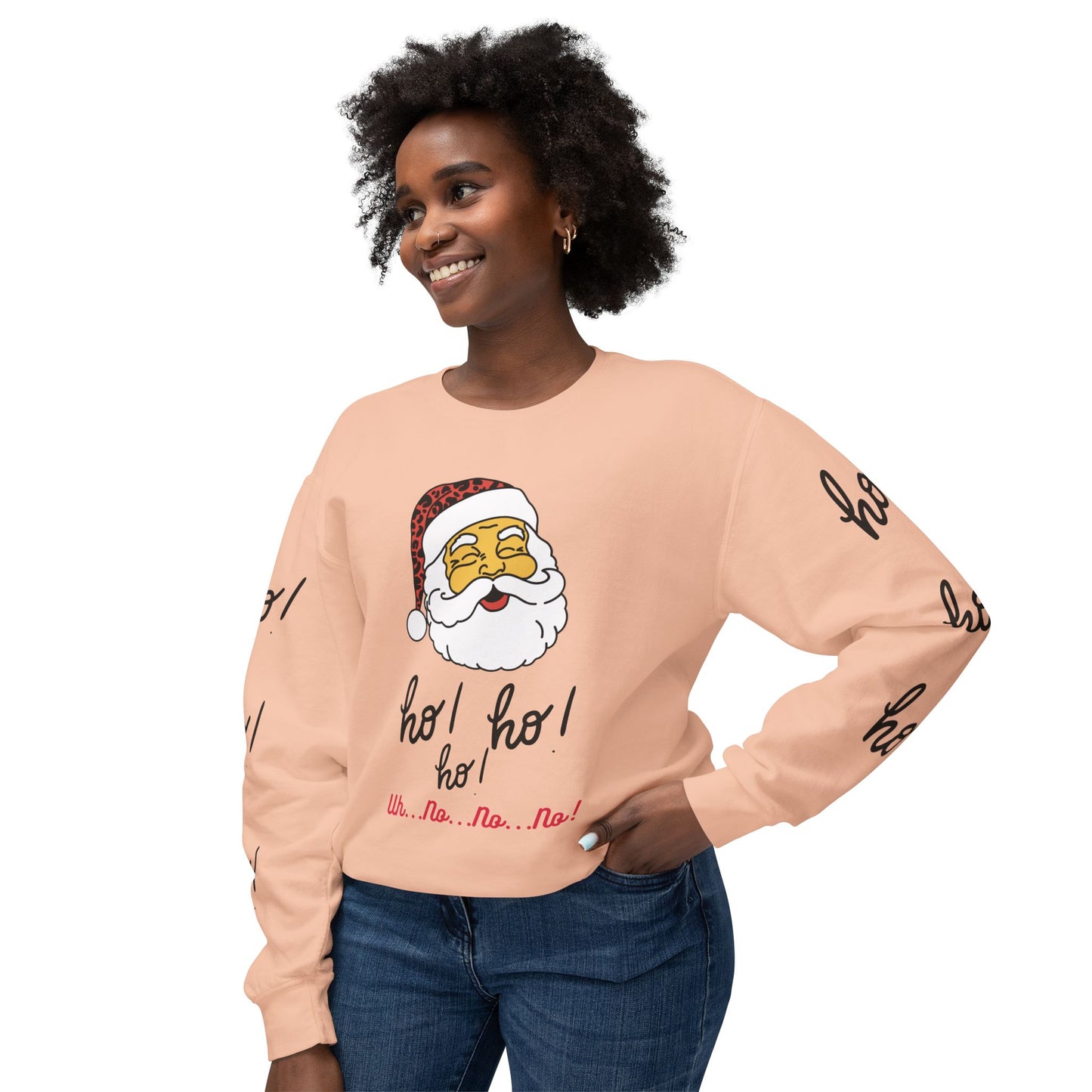 "Ho! HO! HO!-Fully Loaded" Unisex Lightweight Crewneck Sweatshirt