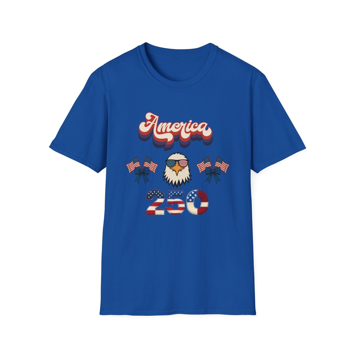 Patriotic " Retro Cool America Eagle 250"  Unisex T-Shirt
