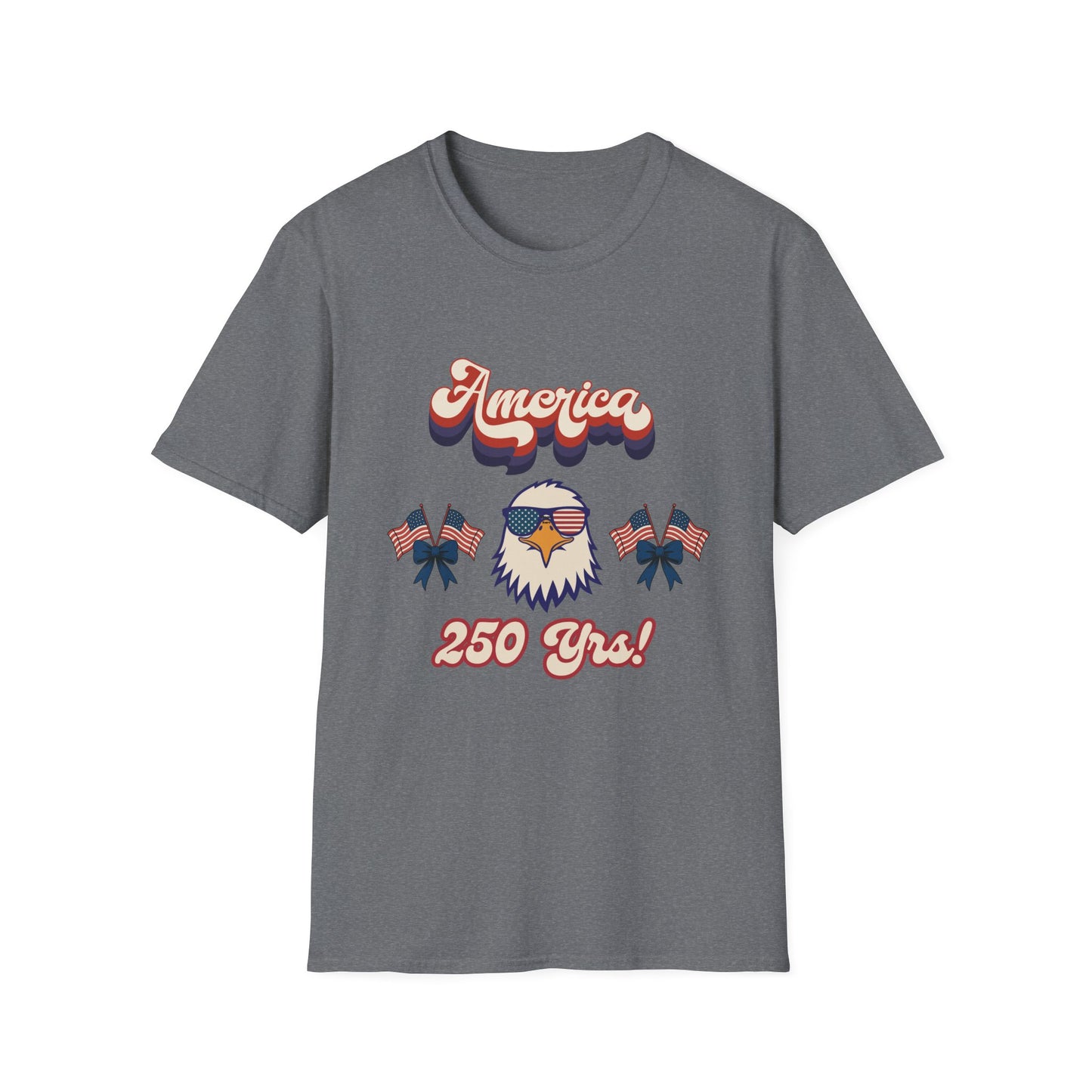 Retro Eagle 4th of July Patriotic T-Shirt — America 250 Years Tee