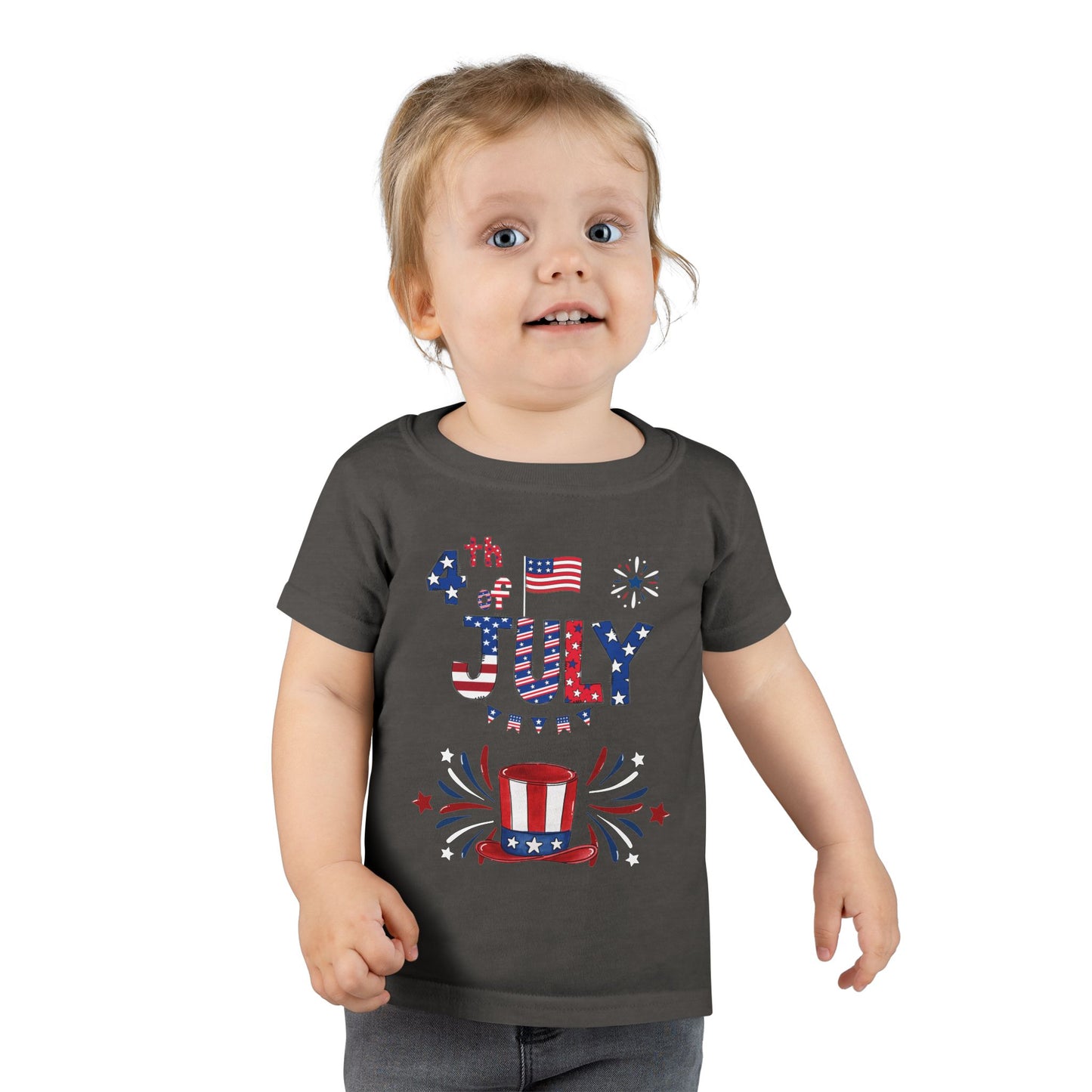 4th of July Toddler T-Shirt — Patriotic USA Stars & Stripes