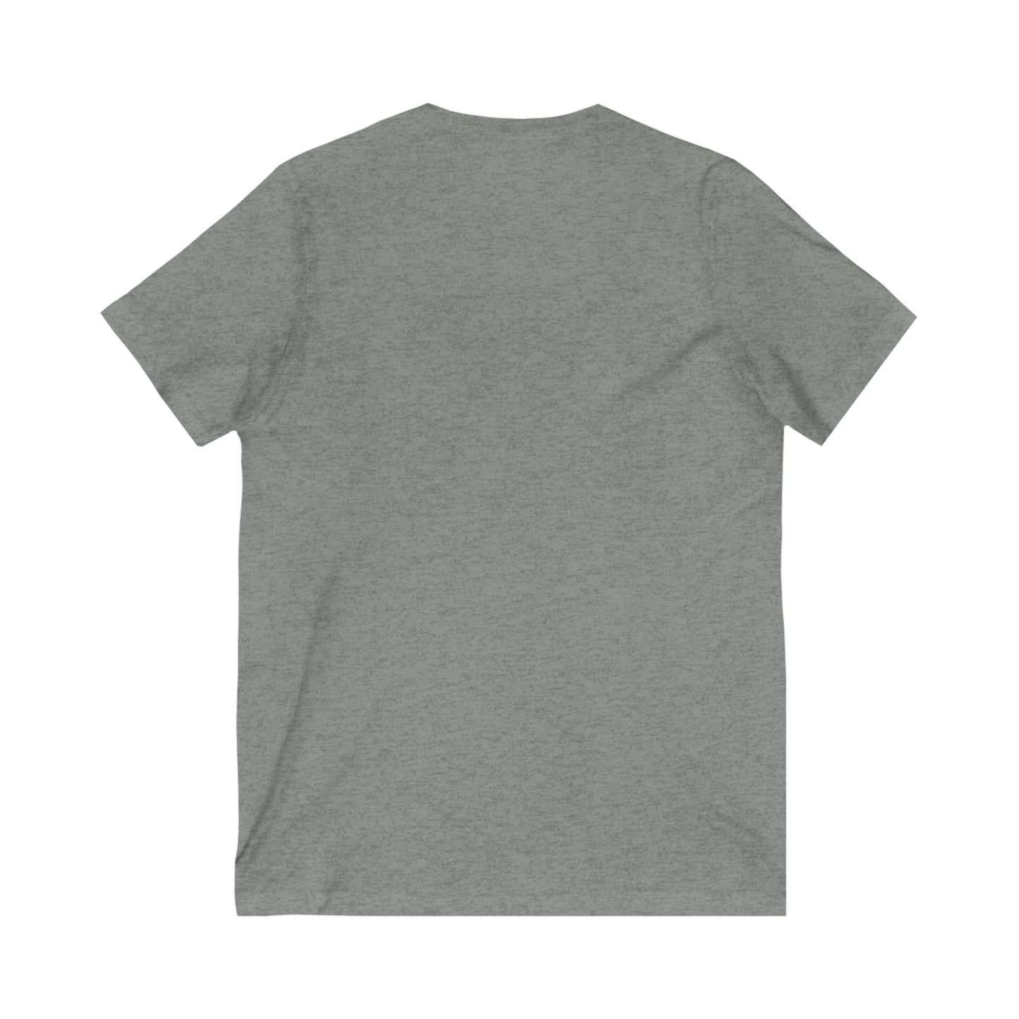 "He Has Risen" Unisex, V-Neck Tee, White Text