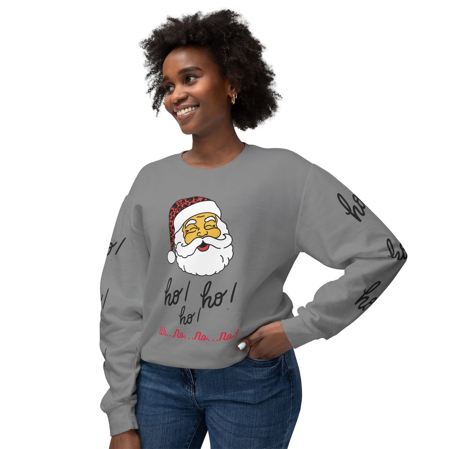 "Ho! HO! HO!-Fully Loaded" Unisex Lightweight Crewneck Sweatshirt