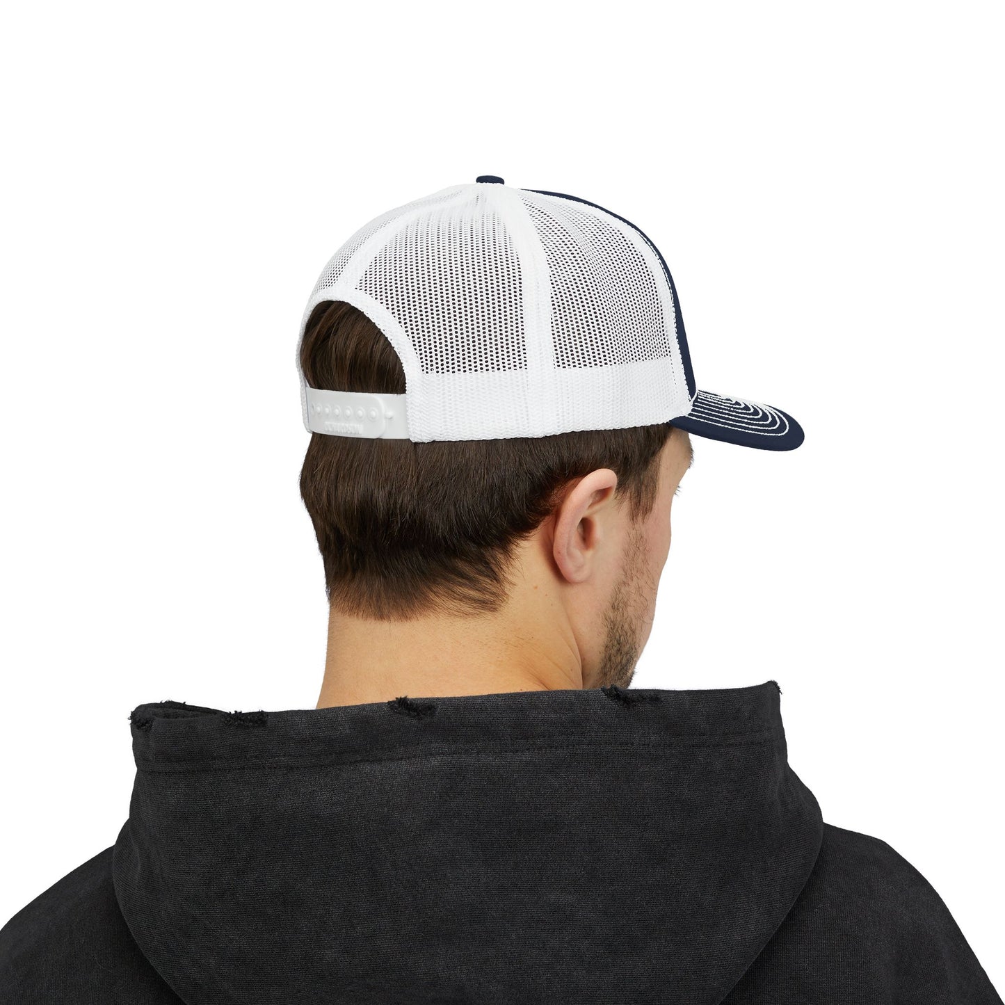 "Merry and Bright" Embroidered Snapback Trucker Cap