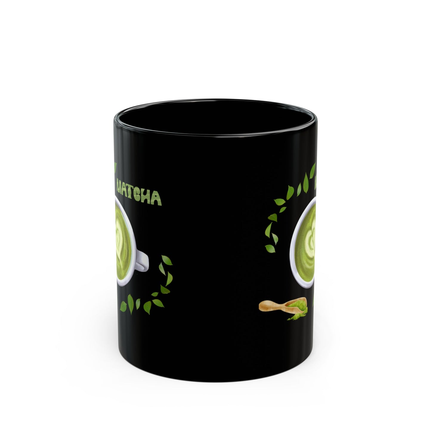 "Matcha Lover"  11 oz Black Mug