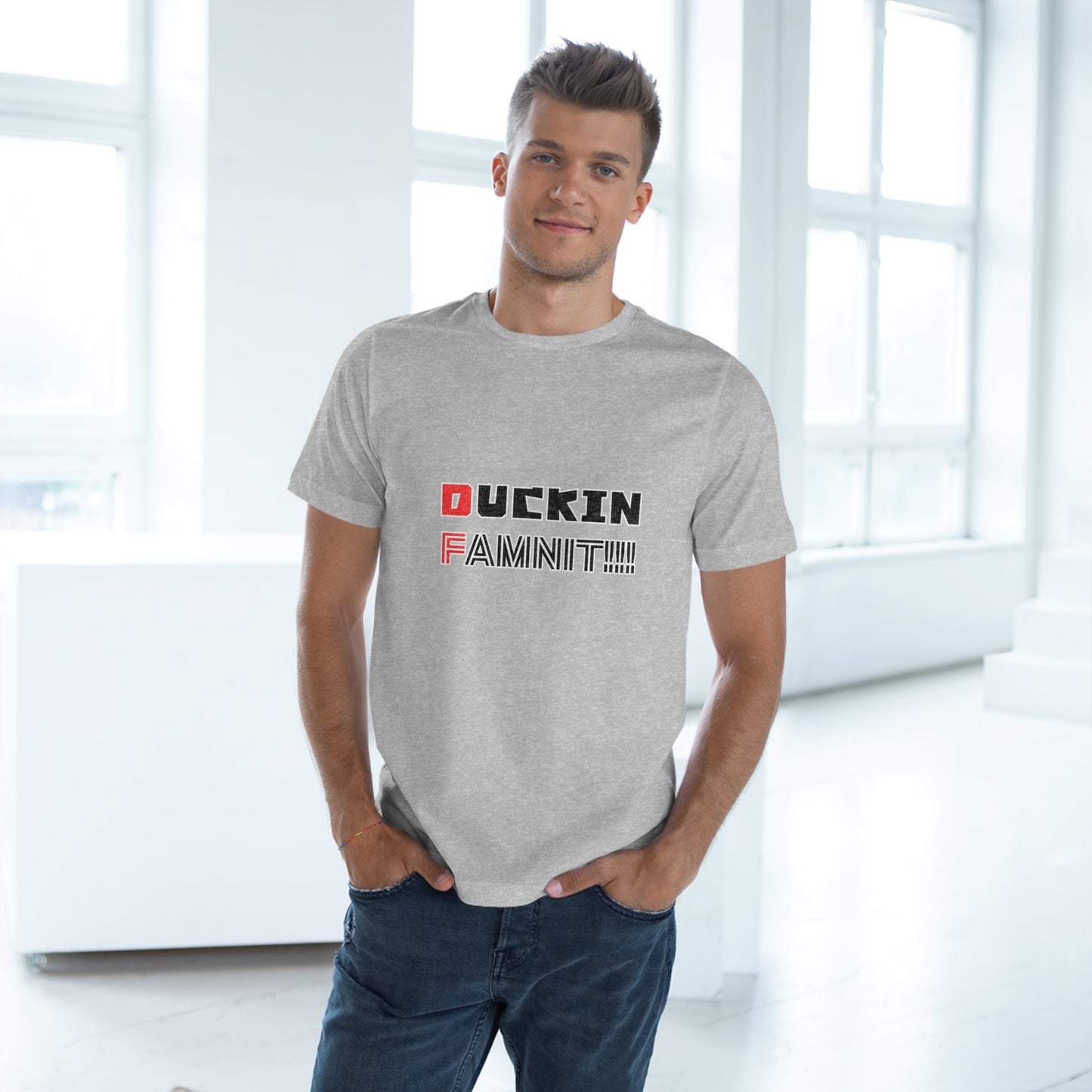 "DUCKIN FAMNIT!!!" Unisex T-shirt