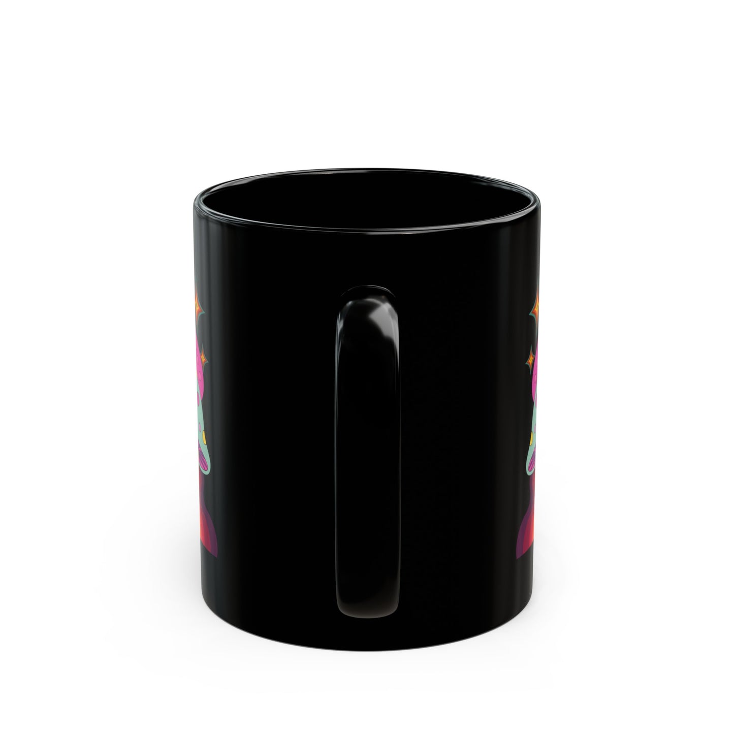 "Groovy Mushrooms" Black Mug (11 oz, 15 oz)