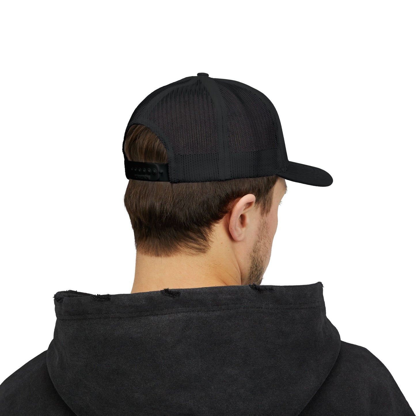 "Merry and Bright" Embroidered Snapback Trucker Cap