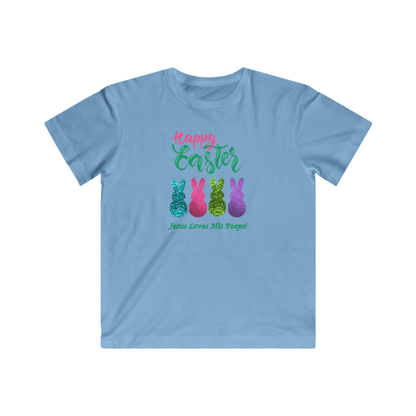 "Happy Easter-Jesus Loves His Peeps!" Kids Tee