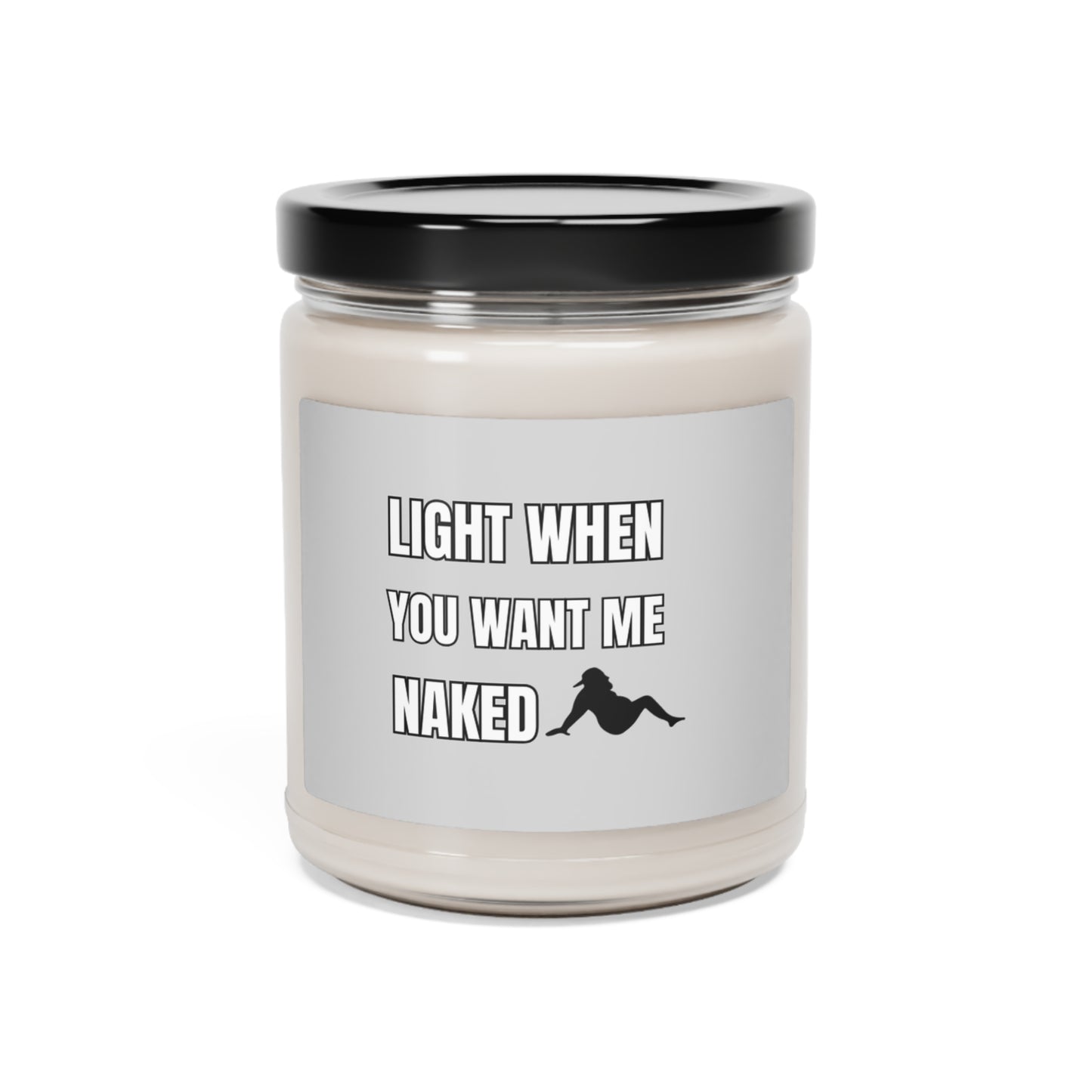 "Reclining Dad Bod-Gray Label" Design  9 oz Scented Soy Candle