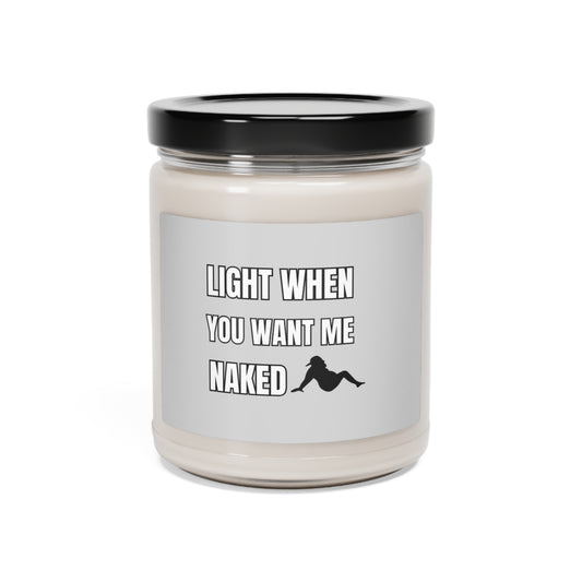 "Reclining Dad Bod-Gray Label" Design  9 oz Scented Soy Candle