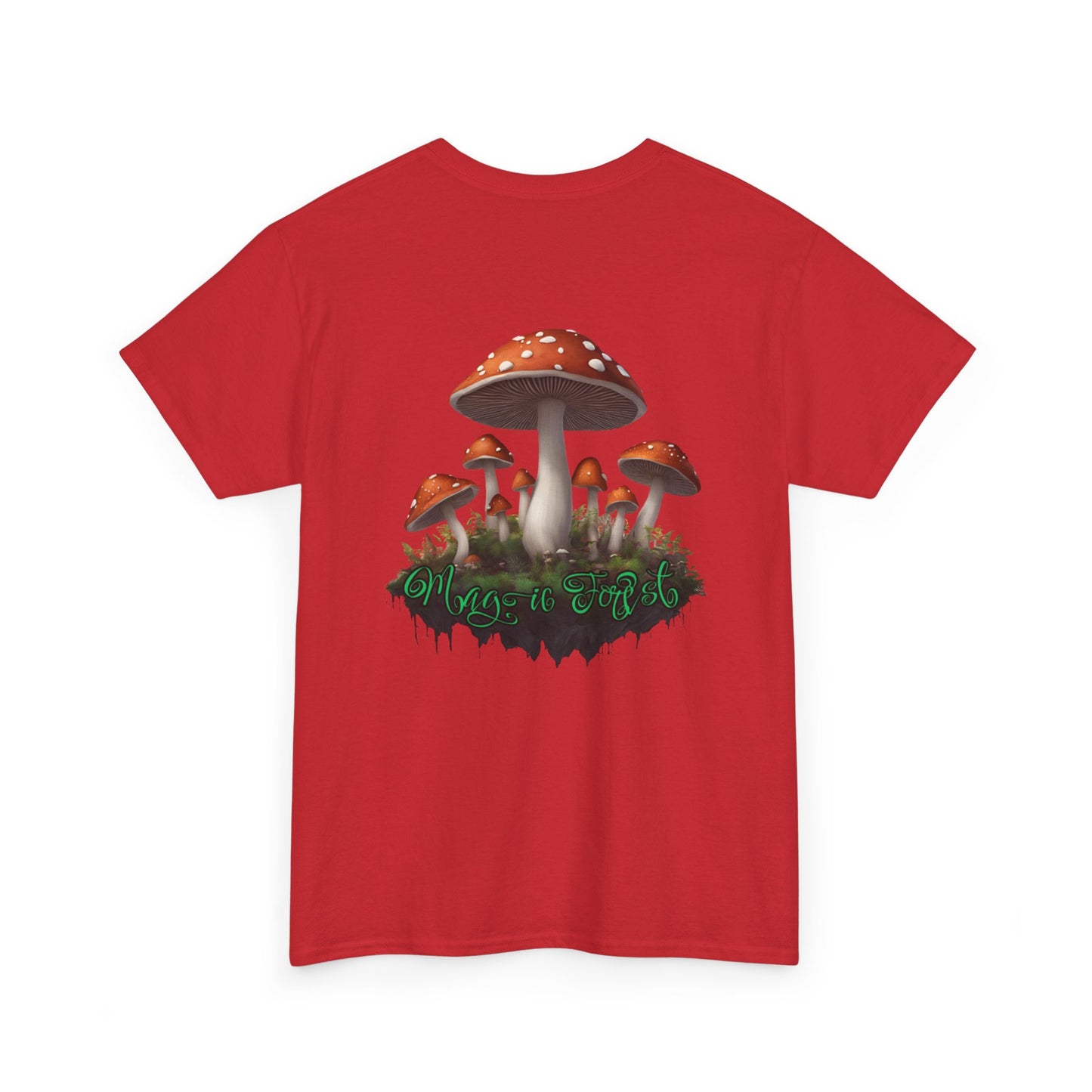 "Magic Forest", Unisex Heavy Cotton Tee - Vibrant Nature-Inspired Design