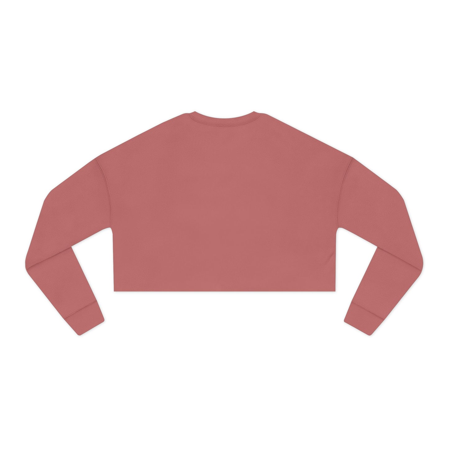 "Running Gingerbread Man" Women's Cropped Sweatshirt