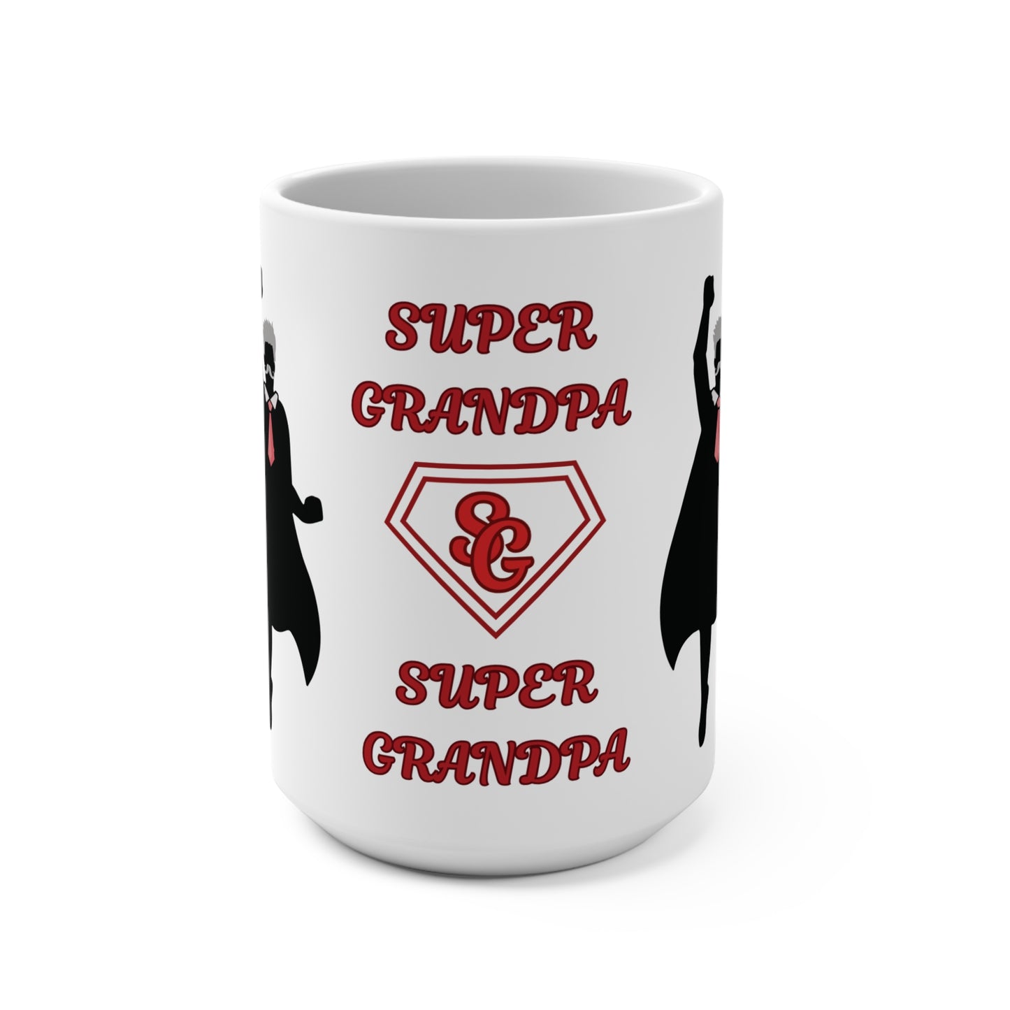 "Super Grandpa" 15oz Coffee Mug — A Super Gift for Grandpa On Father’s Day!