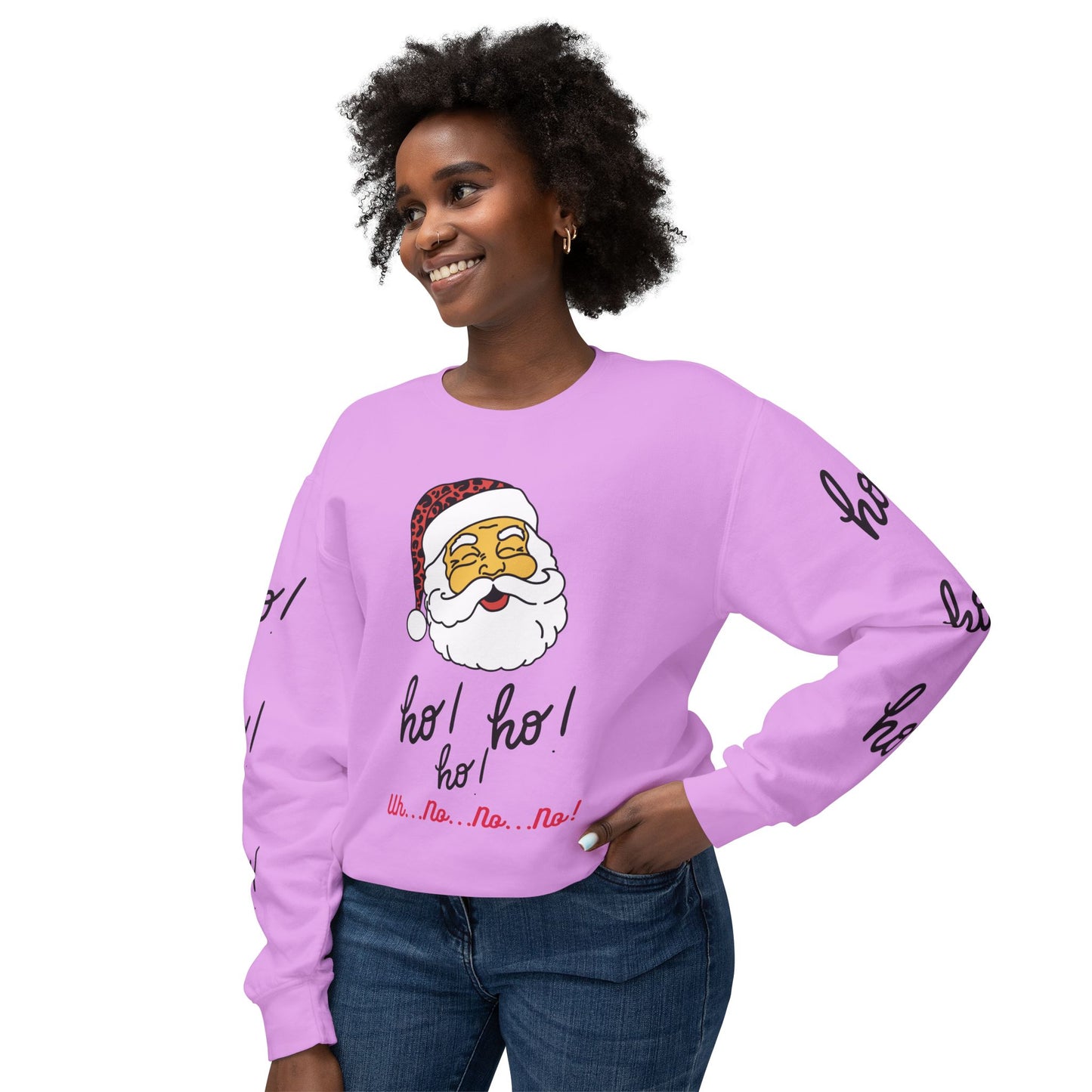 "Ho! HO! HO!-Fully Loaded" Unisex Lightweight Crewneck Sweatshirt
