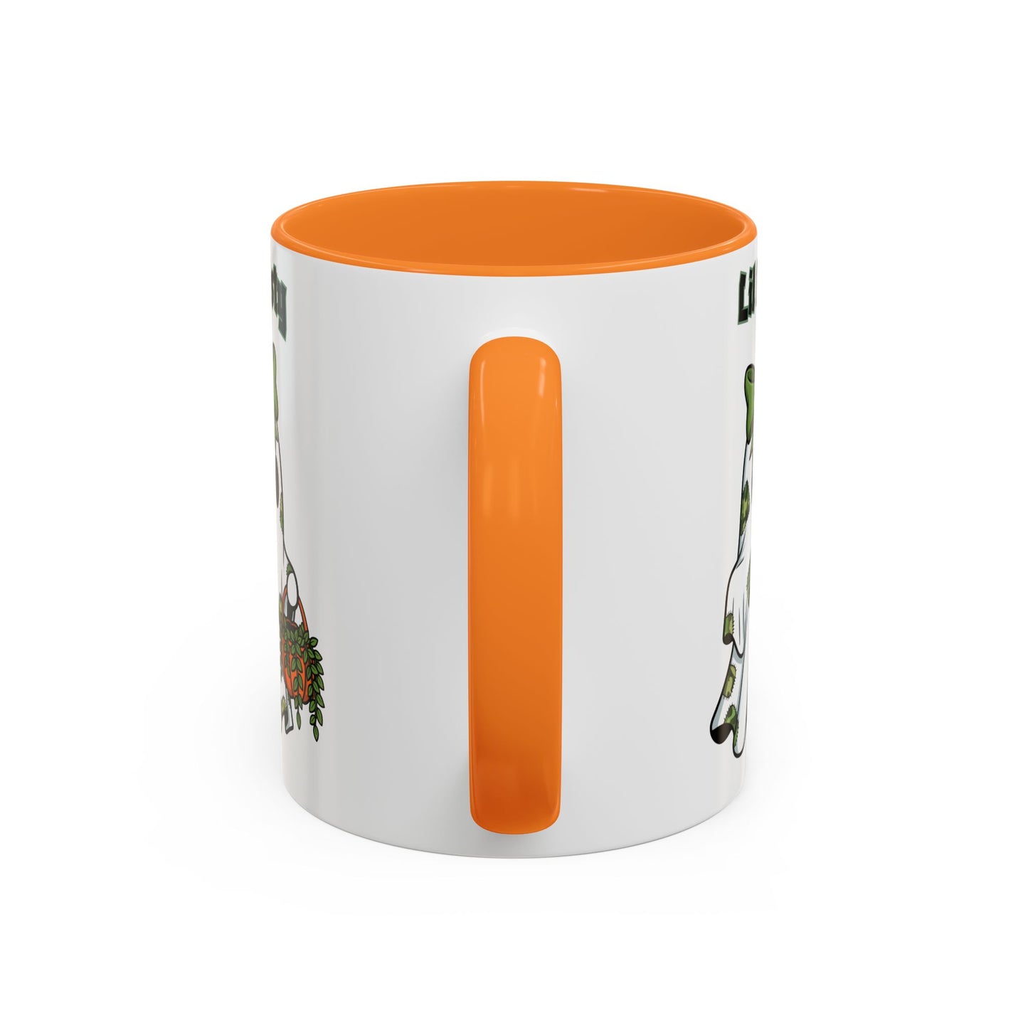 "Lil Misty Ghost" White Ceramic Mug  (11oz and 15oz) With Colorful Accents.  A Cute Halloween Mug for All Ages!