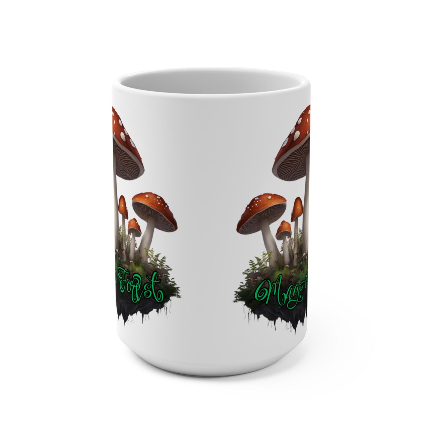 "Magic Floating Forest" White  15 oz Mug