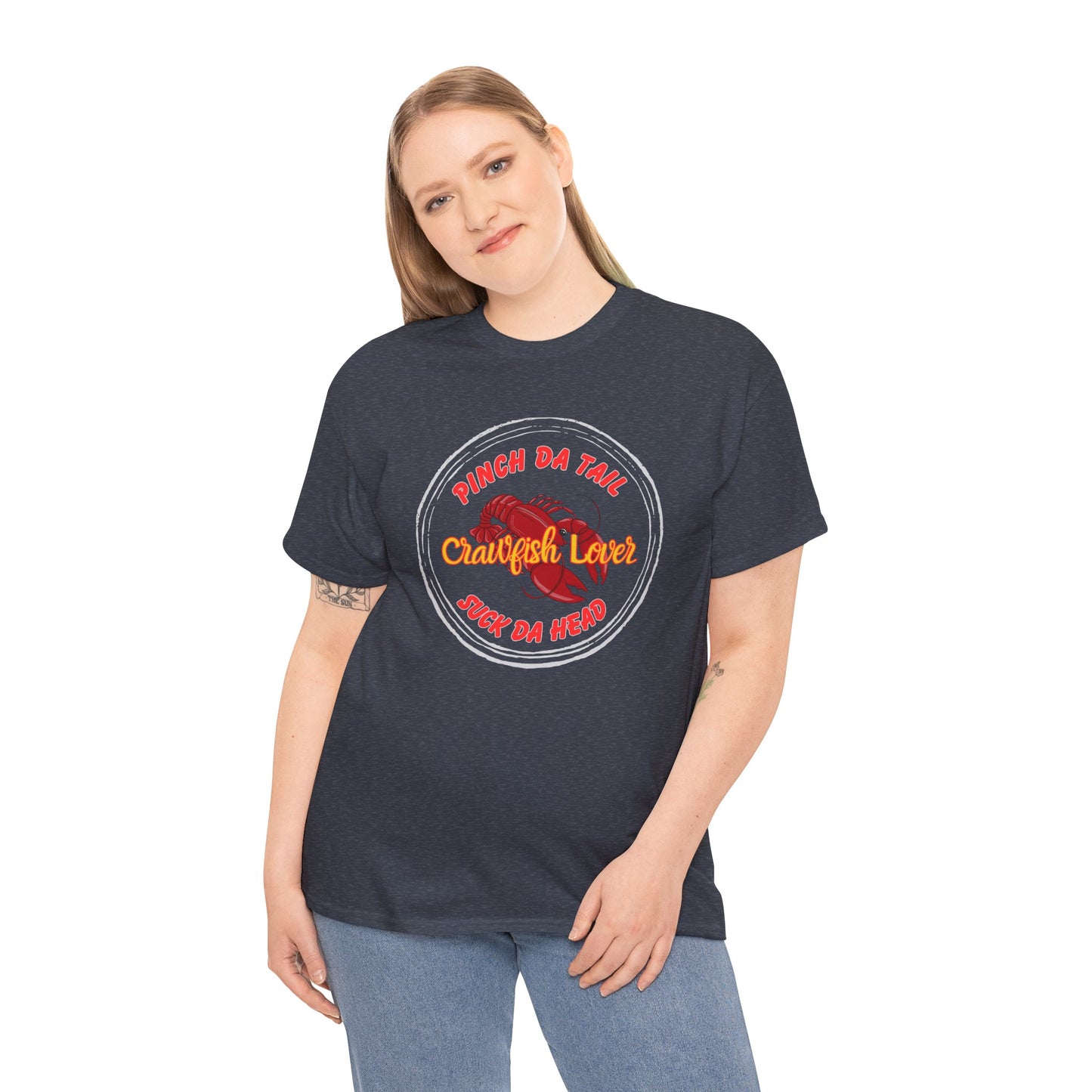 "Crawfish Lover" T-Shirt — Cajun Boil Seafood Shirt (Praise Da Lawd & Pass the Crawfish!)