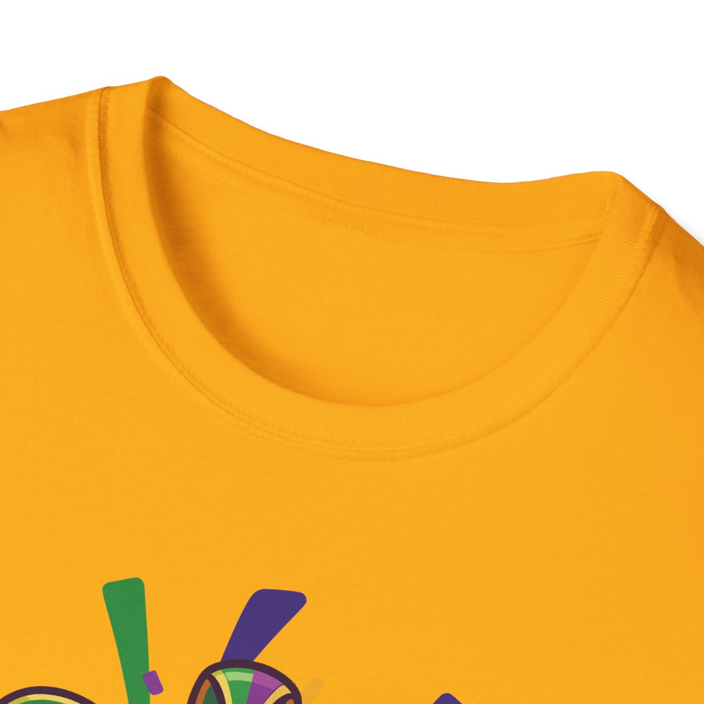 "Mardi Gras Jester Crown" T-Shirt — Colorful, Festive Tee To Wear Alone Or Layered Under A Jacket While Enjoying The Festivities!