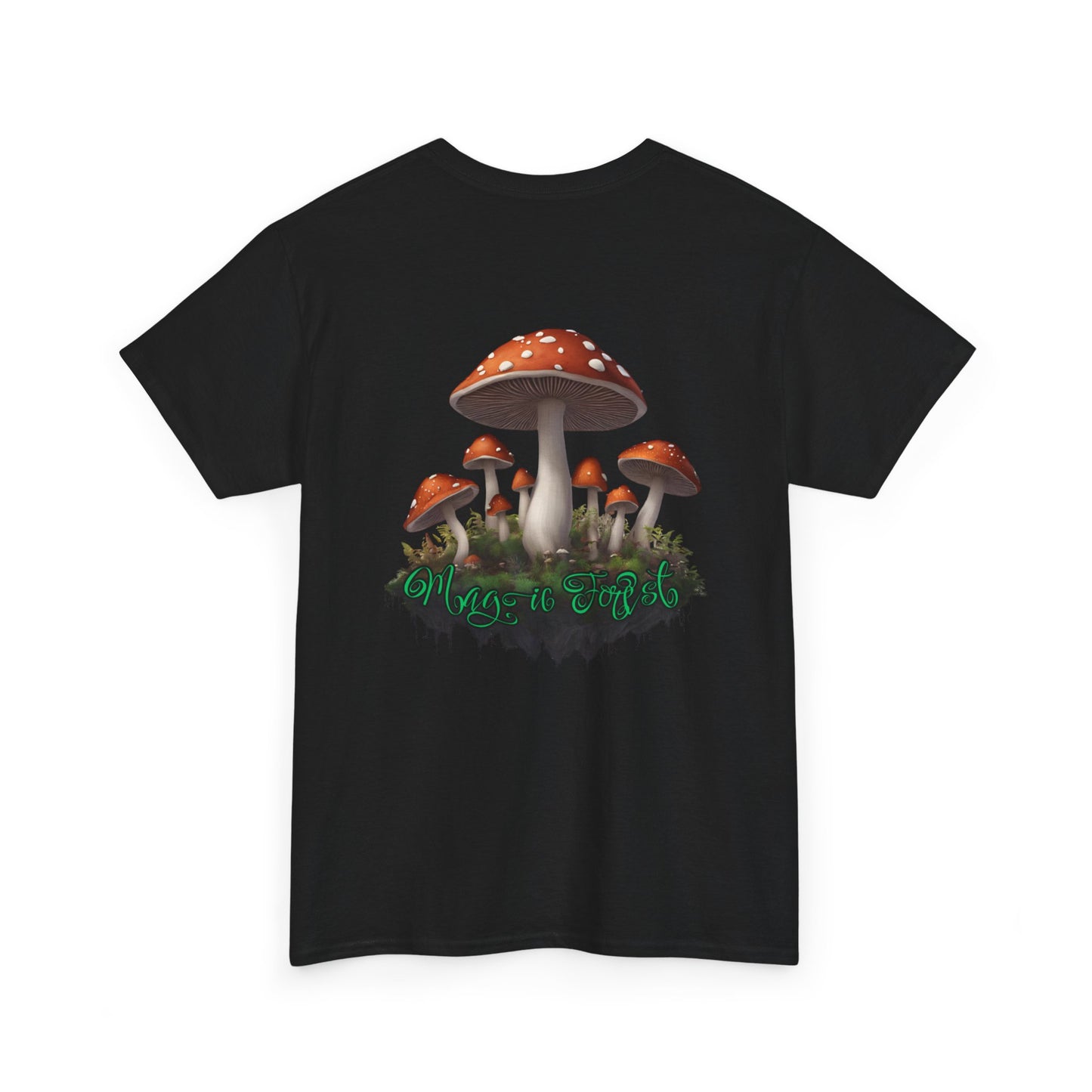 "Magic Forest", Unisex Heavy Cotton Tee - Vibrant Nature-Inspired Design