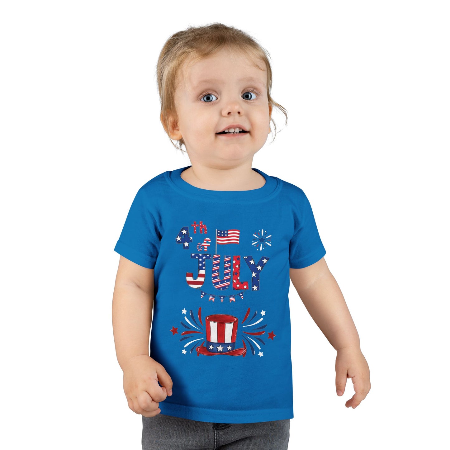 4th of July Toddler T-Shirt — Patriotic USA Stars & Stripes
