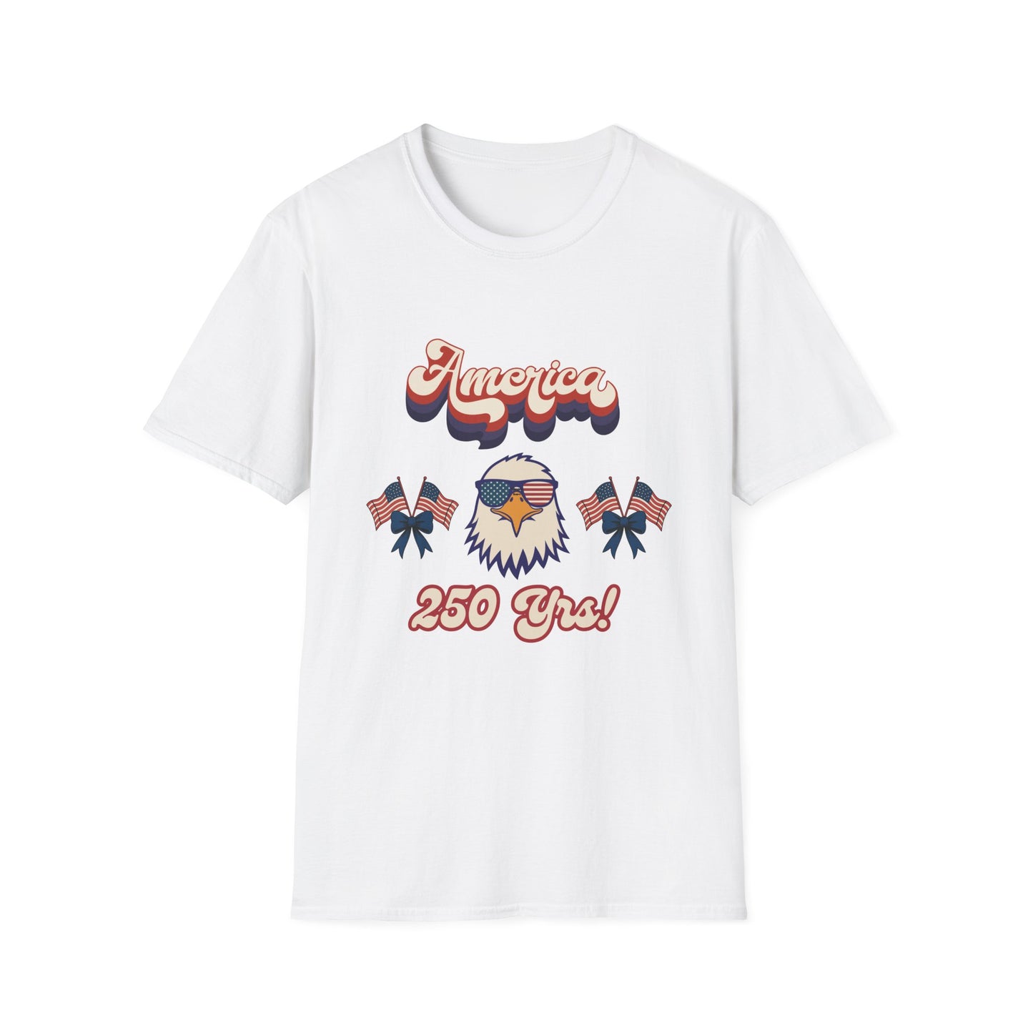 Retro Eagle 4th of July Patriotic T-Shirt — America 250 Years Tee