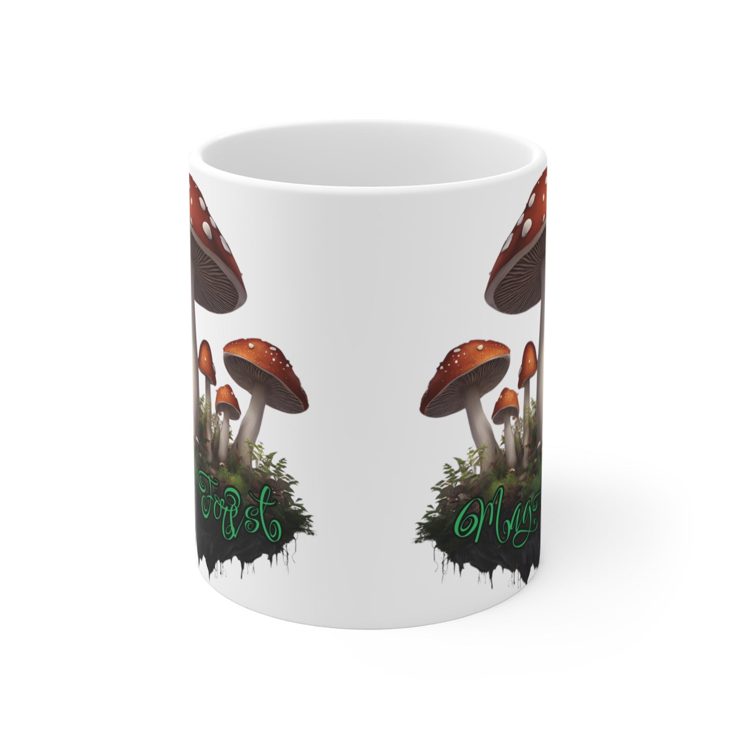 "Floating Magic Forest"  White Ceramic Mug 11oz