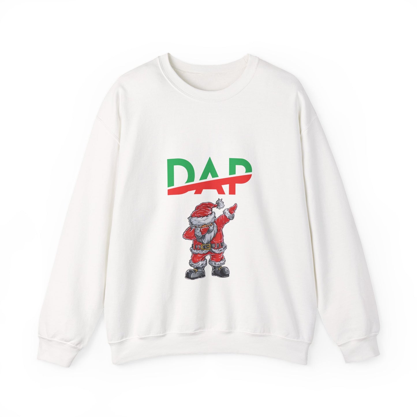 Funny "Dapping Santa", Christmas Sweatshirt. Let him help you spread Xmas cheer!