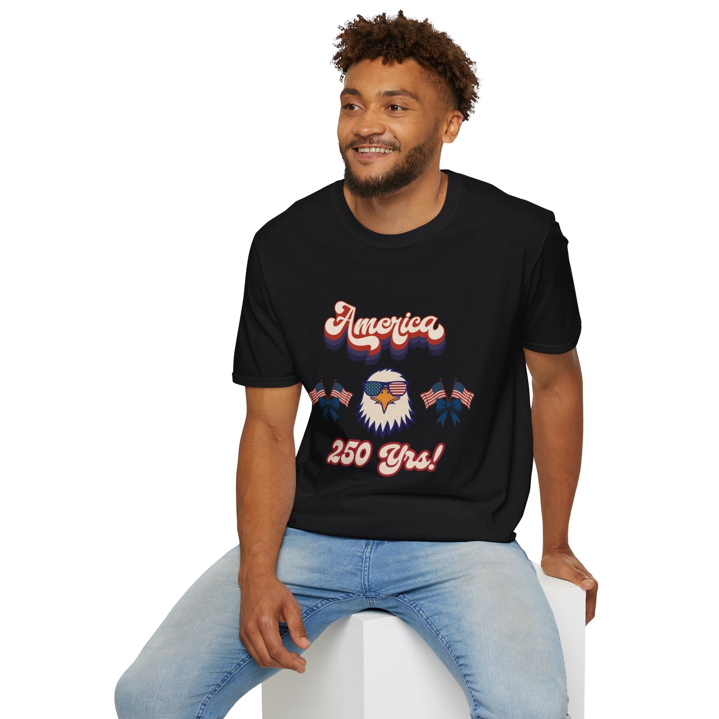 Retro Eagle 4th of July Patriotic T-Shirt — America 250 Years Tee