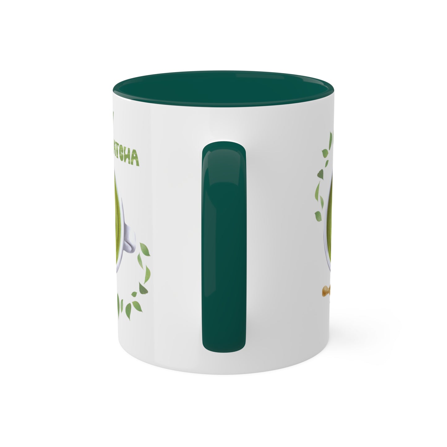 "Matcha Lover" Colorful Accent Mugs, 11 oz