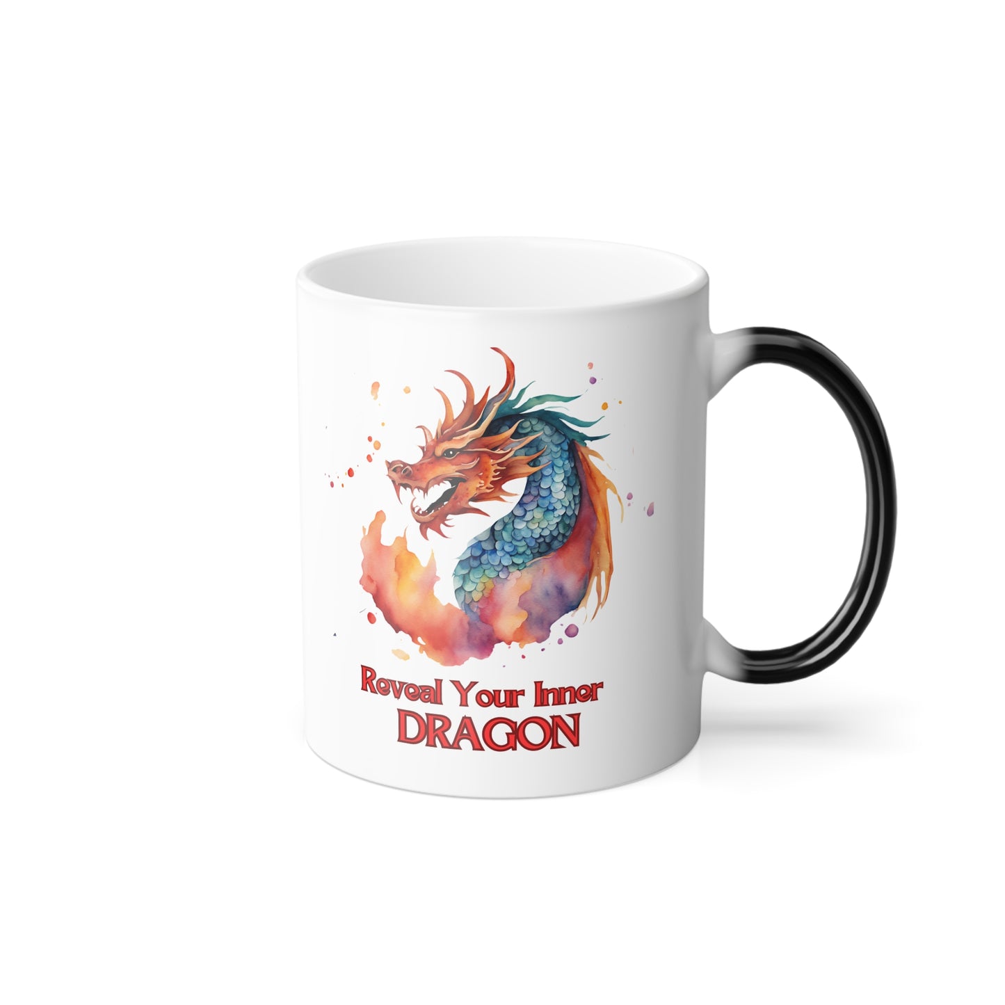 Fantasy Dragon, Magical Color Morphing 11 oz Ceramic Mug - For A Unique Gift Idea!