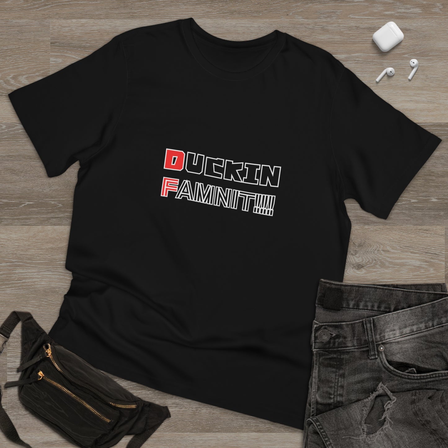 "DUCKIN FAMNIT!!!" Unisex T-shirt
