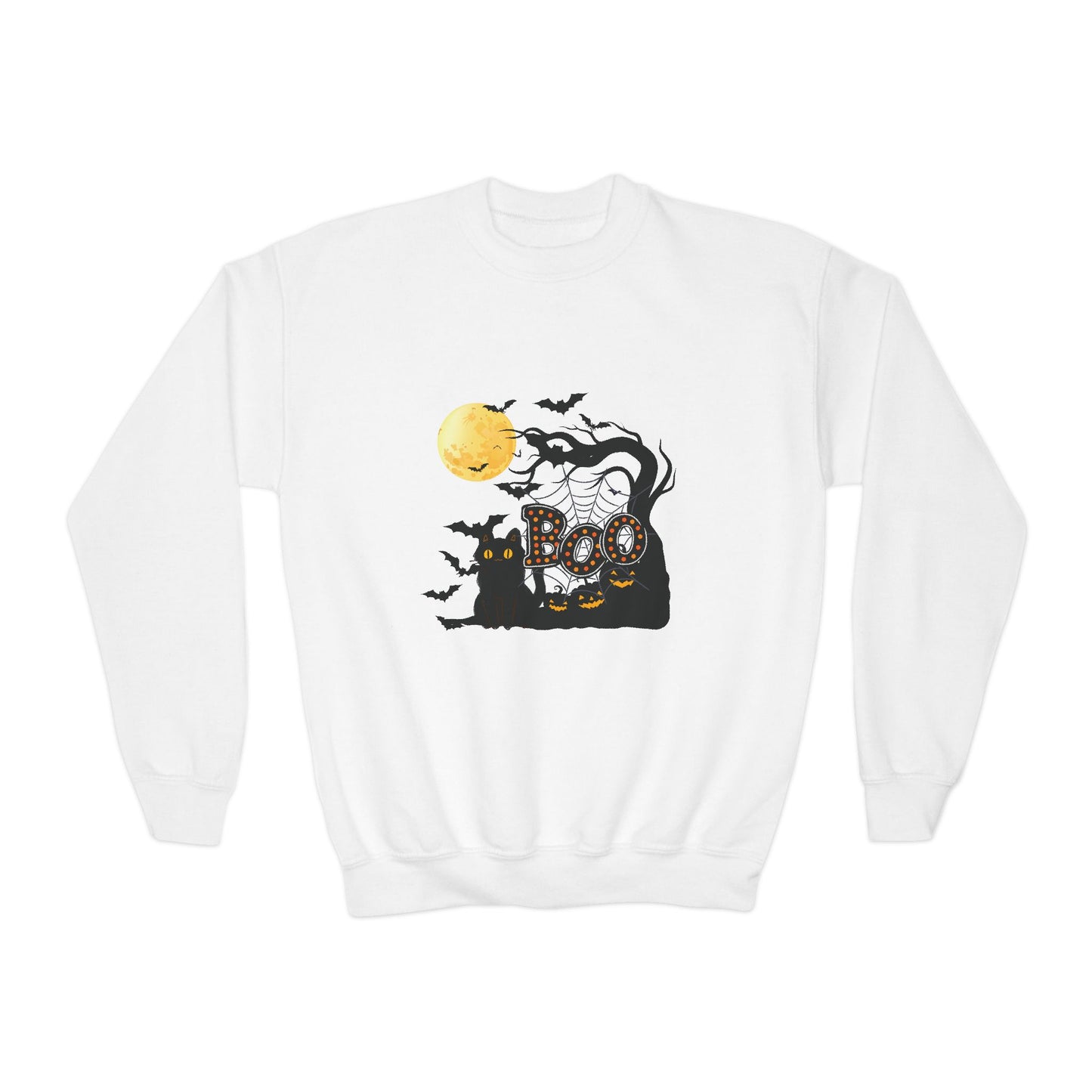 "Boo Sweatshirt", Kids Halloween Sweatshirt