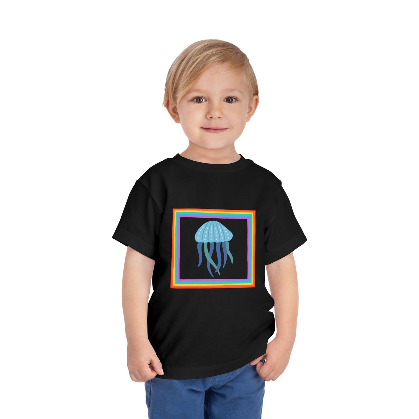 Toddler Jellyfish Tee — Colorful Ocean Summer Toddler T-Shirt