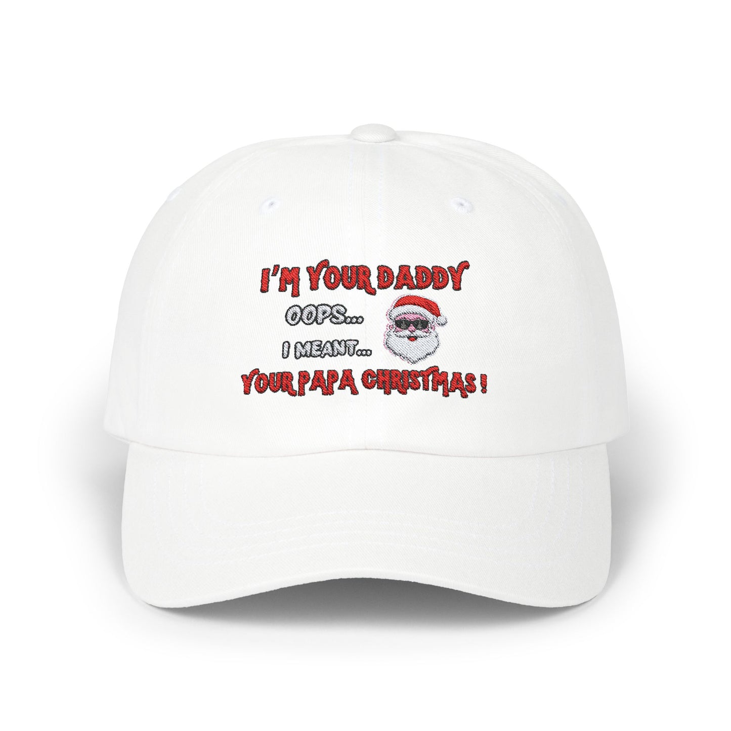 "Papa Christmas" Embroidered Classic Dad Cap