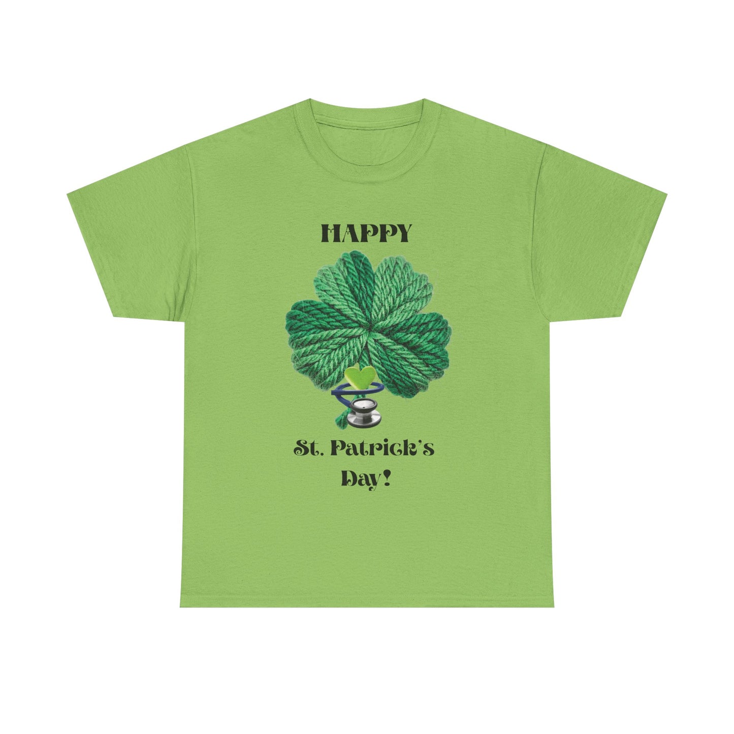 St. Patrick's Day Trendy Shamrock Unisex Tee — "Happy St. Patrick's Day!" (Health Care Professionals)