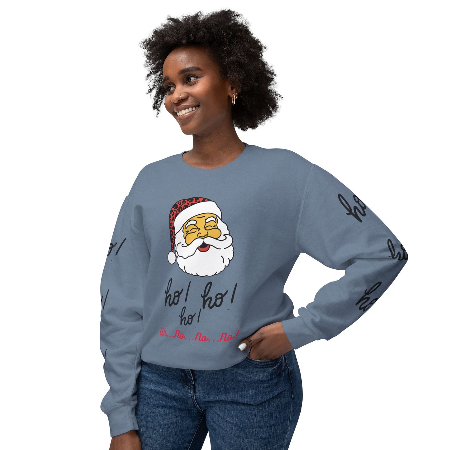 "Ho! HO! HO!-Fully Loaded" Unisex Lightweight Crewneck Sweatshirt
