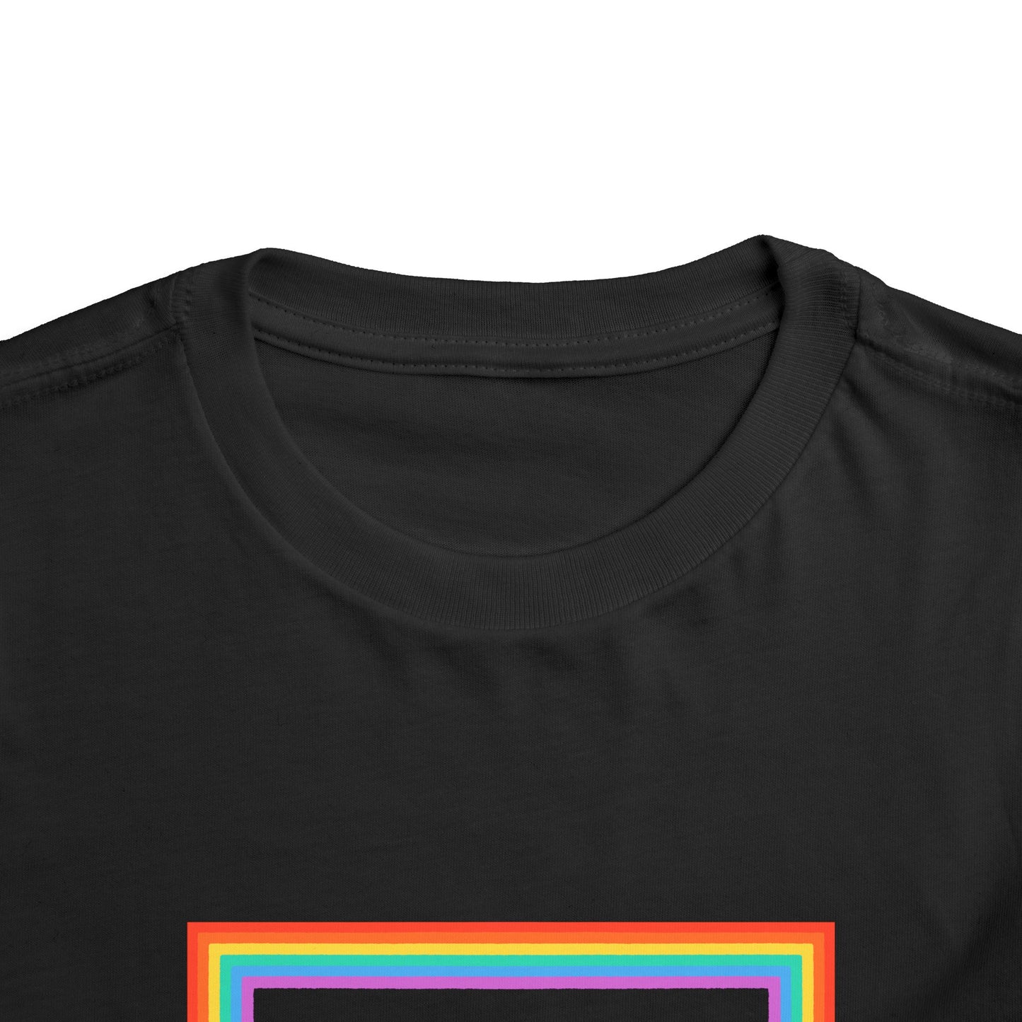 Cute "Starfish Toddler Tee" — Colorful Rainbow Frame Kids Shirt