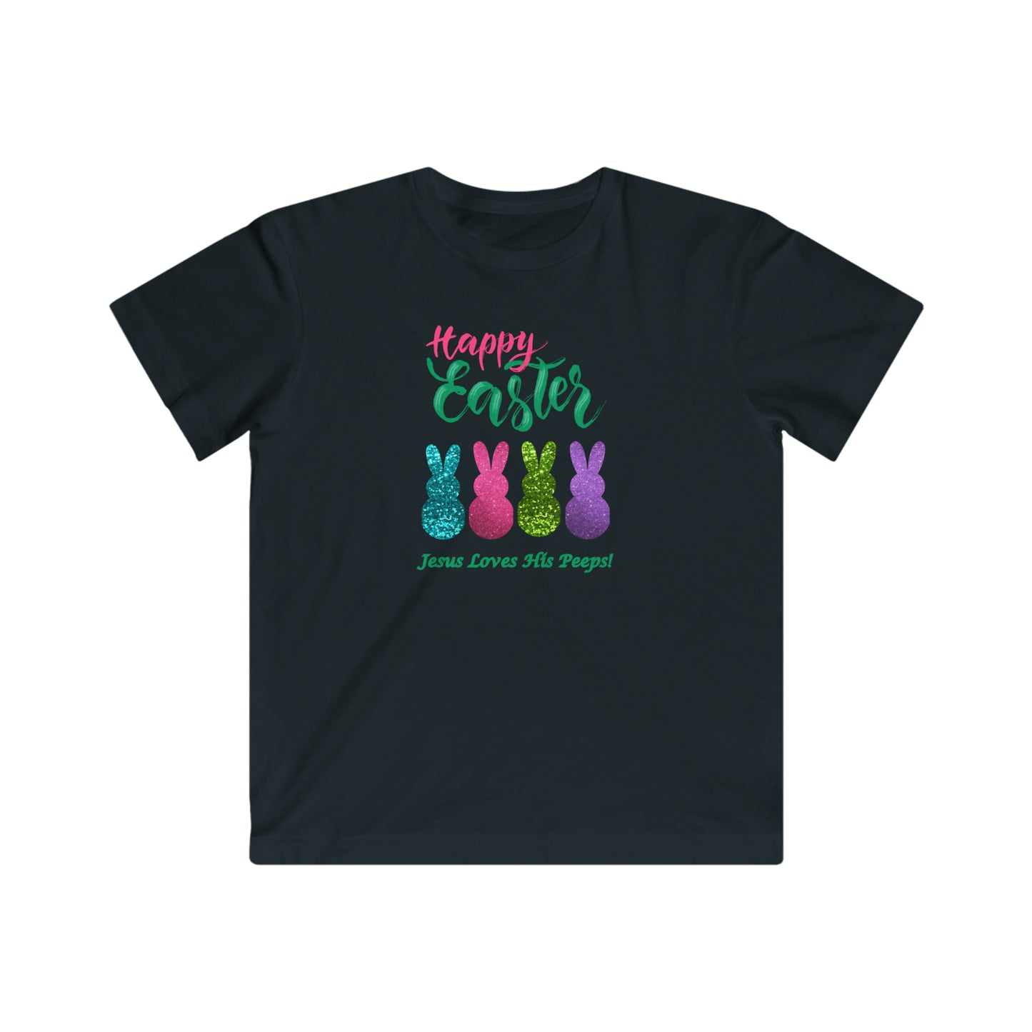 "Happy Easter-Jesus Loves His Peeps!" Kids Tee