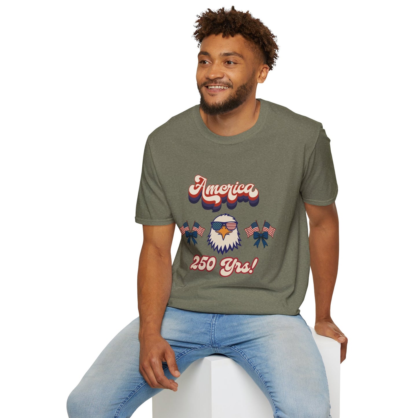 Retro Eagle 4th of July Patriotic T-Shirt — America 250 Years Tee