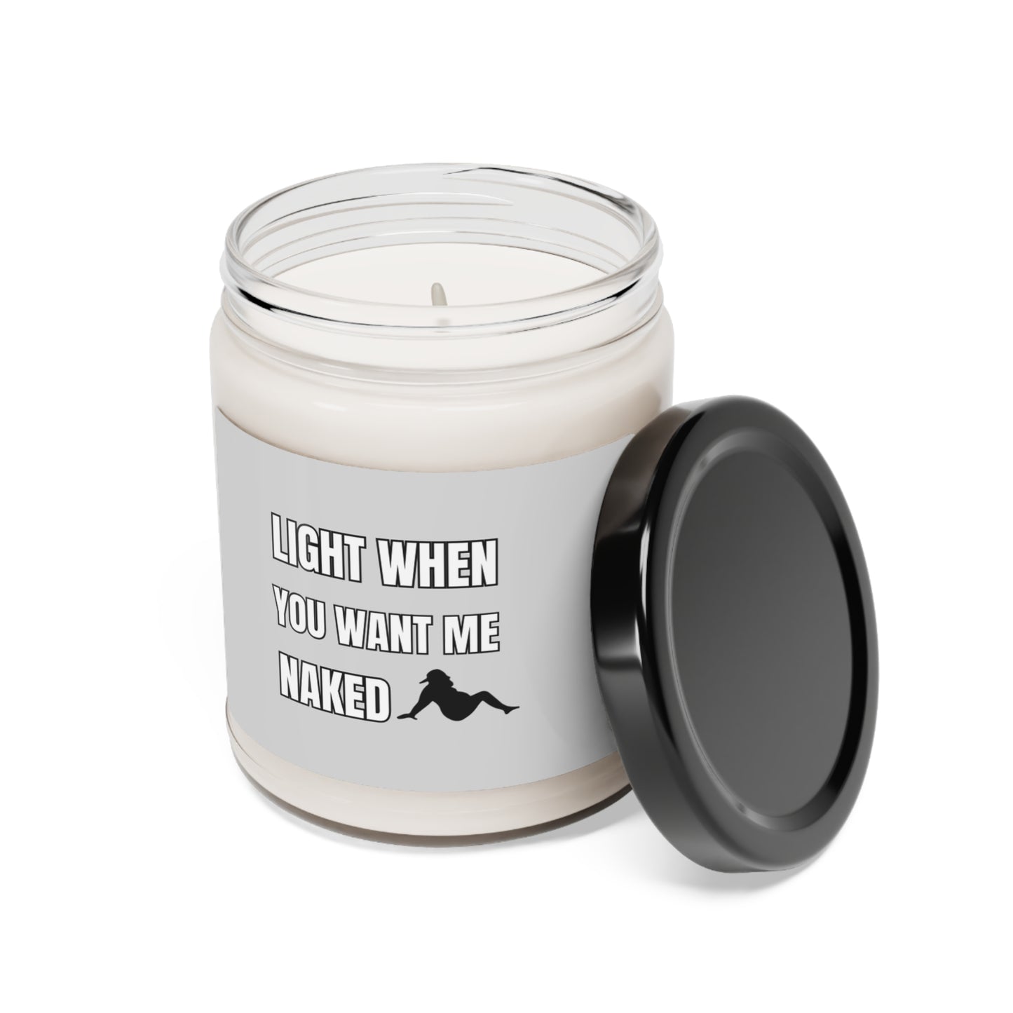 "Reclining Dad Bod-Gray Label" Design  9 oz Scented Soy Candle