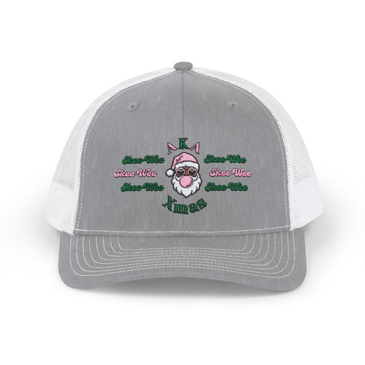"Alpha Kappa Alpha Xmas" Embroidered Snapback Trucker Cap