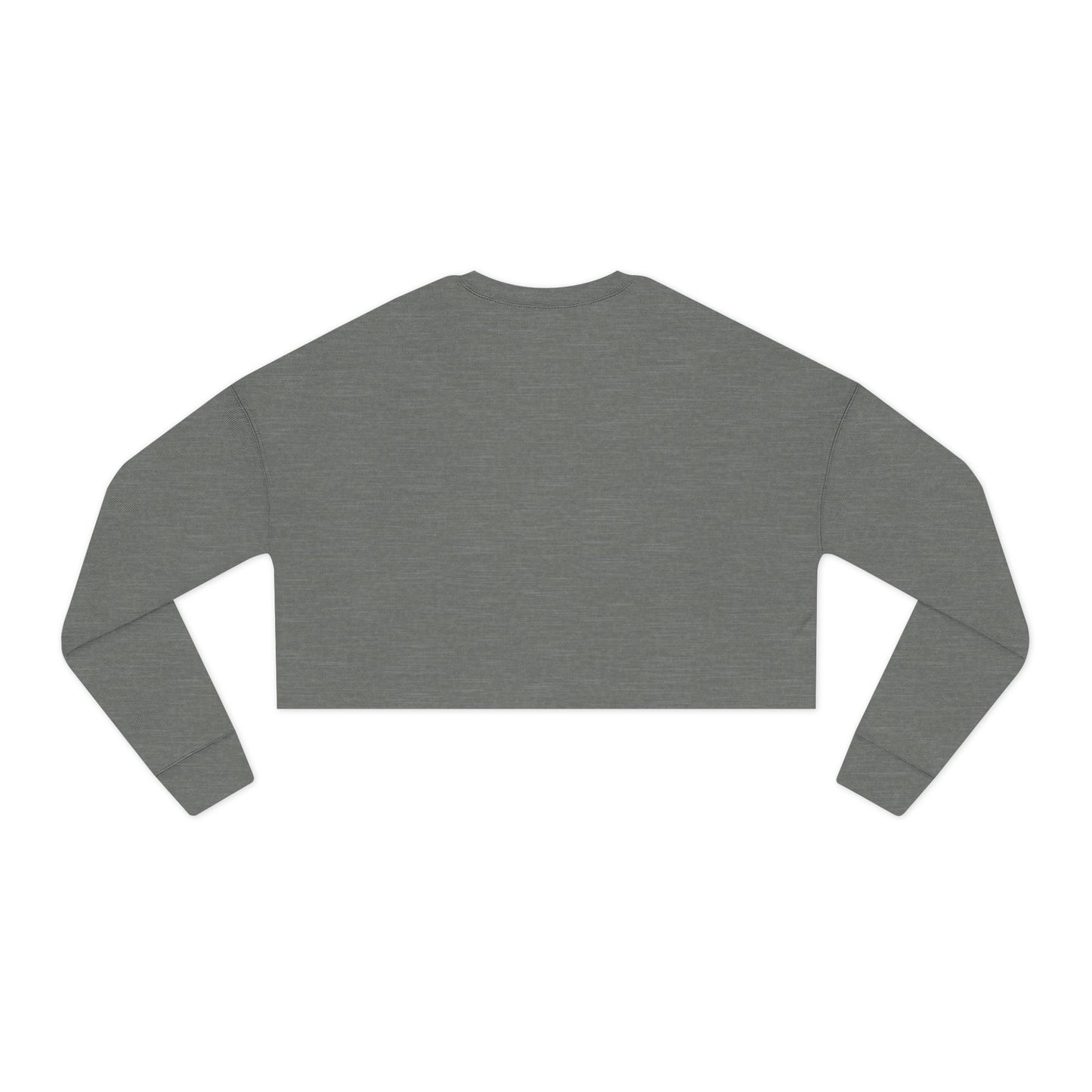 "Running Gingerbread Man" Women's Cropped Sweatshirt